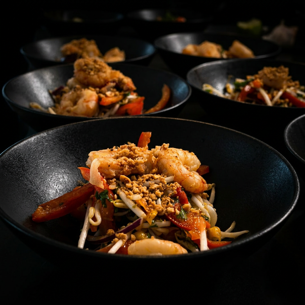 Plated Thai dish