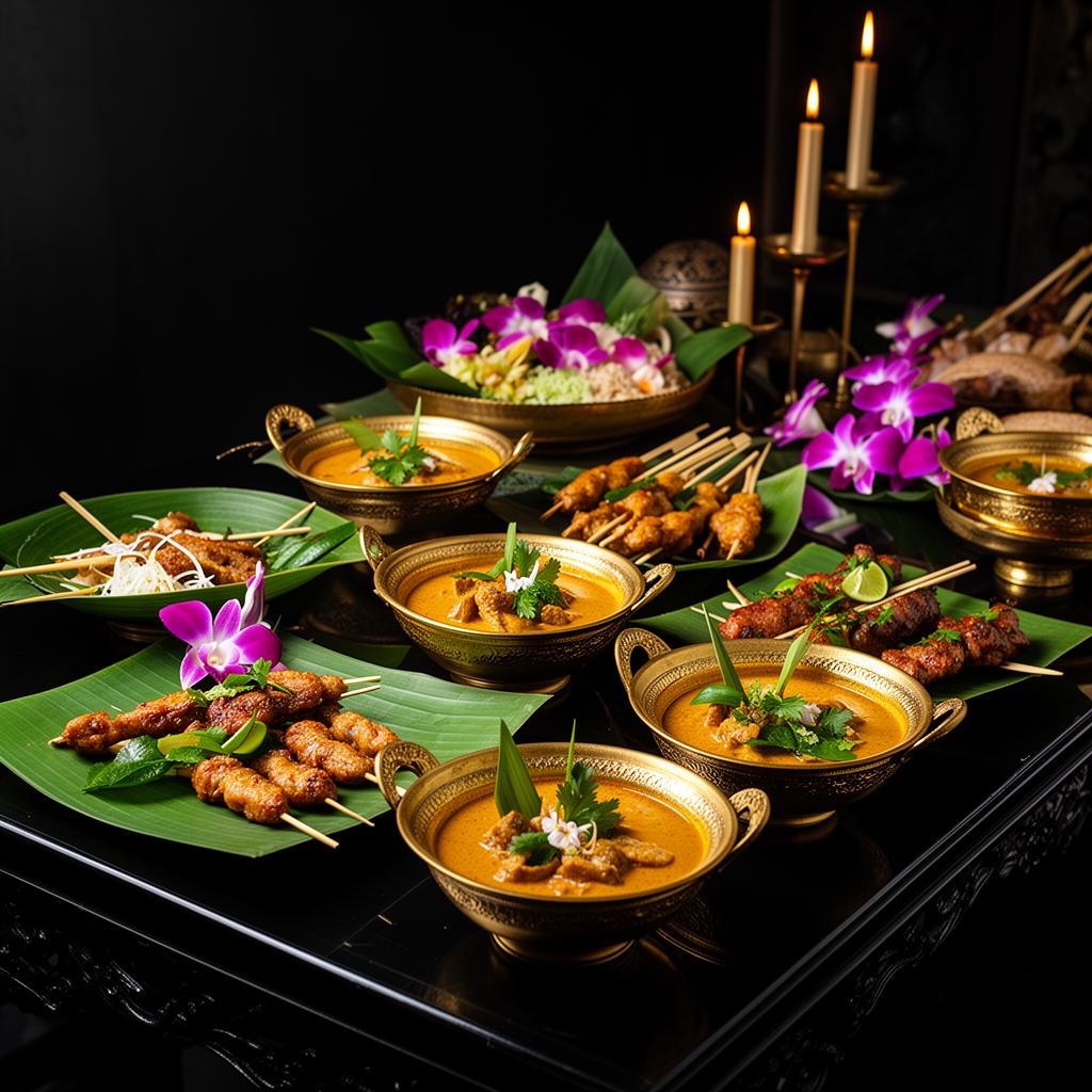 Luxury Thai catering display